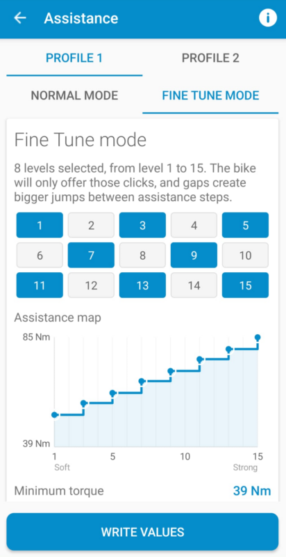 Réglages moteur dans eTuning pour EP600, EP801 et EP5 Réglages moteur dans eTuning pour moteurs Shimano STEPS EP600, EP801 et EP5